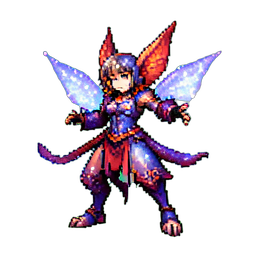 Knochenpixie — 256×256 Pixel-Art-Sprite