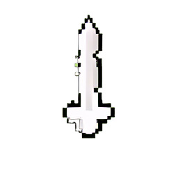 Bone Sword (Low-Res) - 256x256 pixel art sprite