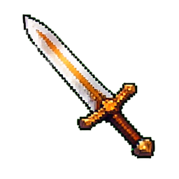 Bone Sword - 256x256 pixel art sprite