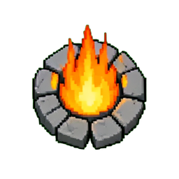 Bonfire (16-Bit) - 256x256 pixel art sprite