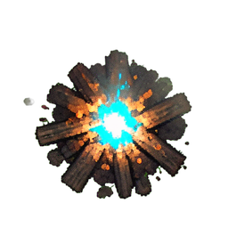 焚き火 (雰囲気) — 256×256 ピクセルアートスプライト