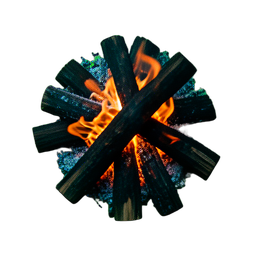 Bonfire (Cinematic) - 256x256 pixel art sprite