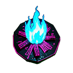 Bonfire (Cyberpunk) - 256x256 pixel art sprite
