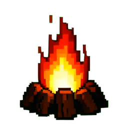 Bonfire - 256x256 pixel art sprite