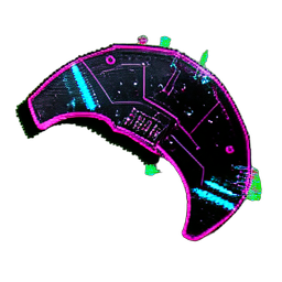 Boomerang (Cyberpunk) - 256x256 pixel art sprite
