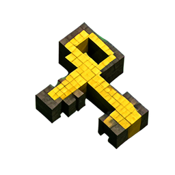 Boss Key (Voxel) - 256x256 pixel art sprite