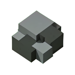 Boulder (Voxel) - 256x256 pixel art sprite