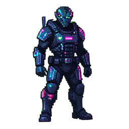 Jagdspacer — 256×256 Pixel-Art-Sprite