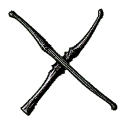 Bow Elf (1-Bit) - 256x256 pixel art sprite