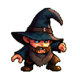 Bow Elf - 256x256 pixel art sprite