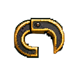 Luvas de latão (16-Bit) — sprite pixel art 256×256
