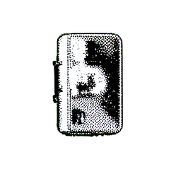 Brass Knuckles (1-Bit) - 256x256 pixel art sprite