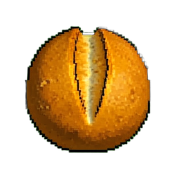 パンの耳 (16ビット) — 256×256 ピクセルアートスプライト