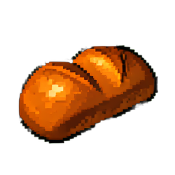 Bread Loaf - 256x256 pixel art sprite