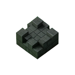 Brick Dark (Voxel) - 256x256 pixel art sprite