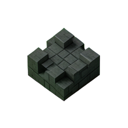 Brique sombre (Voxel) — sprite pixel art 256×256