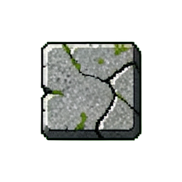 Tijolo Cinza (16-Bit) — sprite pixel art 256×256