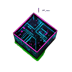 Brick Gray (Cyberpunk) - 256x256 pixel art sprite