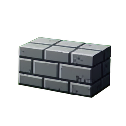 Brick Gray - 256x256 pixel art sprite