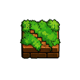 Brick Mossy (16-Bit) - 256x256 pixel art sprite