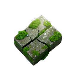 Brick Mossy (HD-2D) - 256x256 pixel art sprite