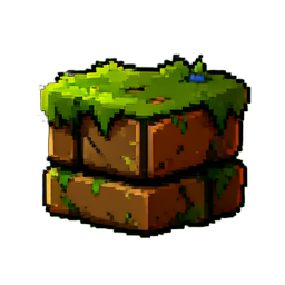 Brick Mossy - 256x256 pixel art sprite