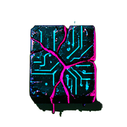 Altes Ziegel (Cyberpunk) — 256×256 Pixel-Art-Sprite