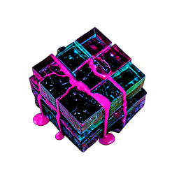 Brick Red (Cyberpunk) - 256x256 pixel art sprite