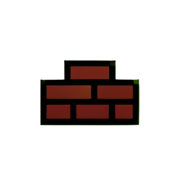 Brick Red (Low-Res) - 256x256 pixel art sprite