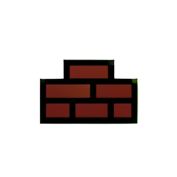 Rouge Brique (Basse Résolution) — sprite pixel art 256×256