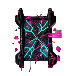 Bridge Broken (Cyberpunk) - 256x256 pixel art sprite