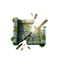 Bridge Broken (HD-2D) - 256x256 pixel art sprite