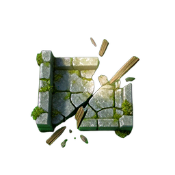 Brücke Gebrochen (HD-2D) — 256×256 Pixel-Art-Sprite