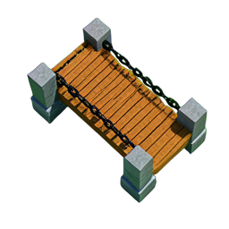 Bridge Draw (Voxel) - 256x256 pixel art sprite