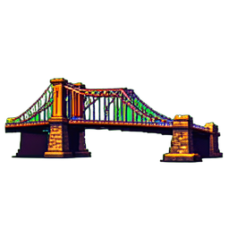 Dibujo del Puente — sprite pixel art 256×256