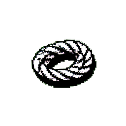 다리 밧줄 (1비트) — 256×256 픽셀 아트 스프라이트