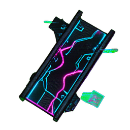 Brückenstein (Cyberpunk) — 256×256 Pixel-Art-Sprite