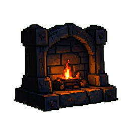 Poço quebrado — sprite pixel art 256×256