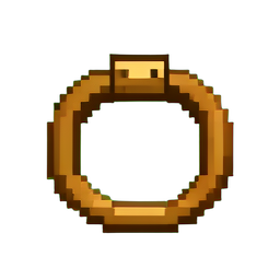 Pulseira de bronze — sprite pixel art 256×256