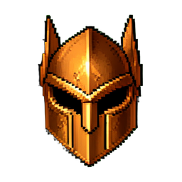 Casco Corintio de Bronce — sprite pixel art 256×256