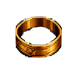 Bracelet de manche de bronze — sprite pixel art 256×256