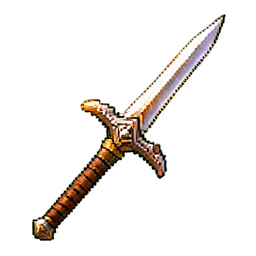 Bronze Glaive — 256×256 pixel art sprite