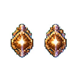 Puces d'oreilles de bronze — sprite pixel art 256×256