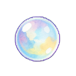 Blasen-Schwebe — 256×256 Pixel-Art-Sprite