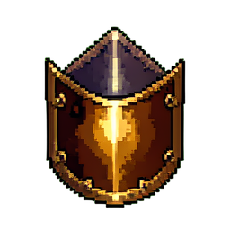 Schutzschild — 256×256 Pixel-Art-Sprite