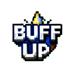 Icône d'attaque de buff — sprite pixel art 256×256