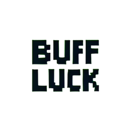 Ícone de suerte de buff — sprite pixel art 256×256