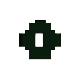 Icono de fuerza de buff — sprite pixel art 256×256