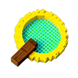 Bug Net (Voxel) - 256x256 pixel art sprite