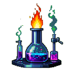 Llama de soplete — sprite pixel art 256×256